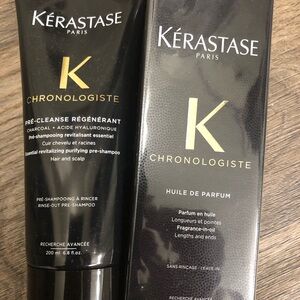 Pre-cleanse shampoo and hair oil